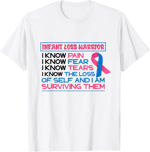 Surviving Pregnancy Miscarriage Awareness Infant Loss T-Shirt - T-Shirt | White