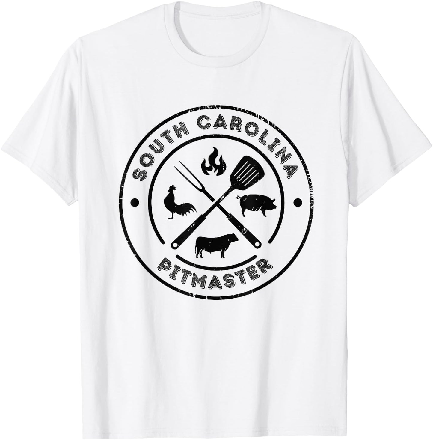 SOUTH CAROLINA Pitmaster BBQ Smoker Grilling Barbeque Master T-Shirt - T-Shirt | White