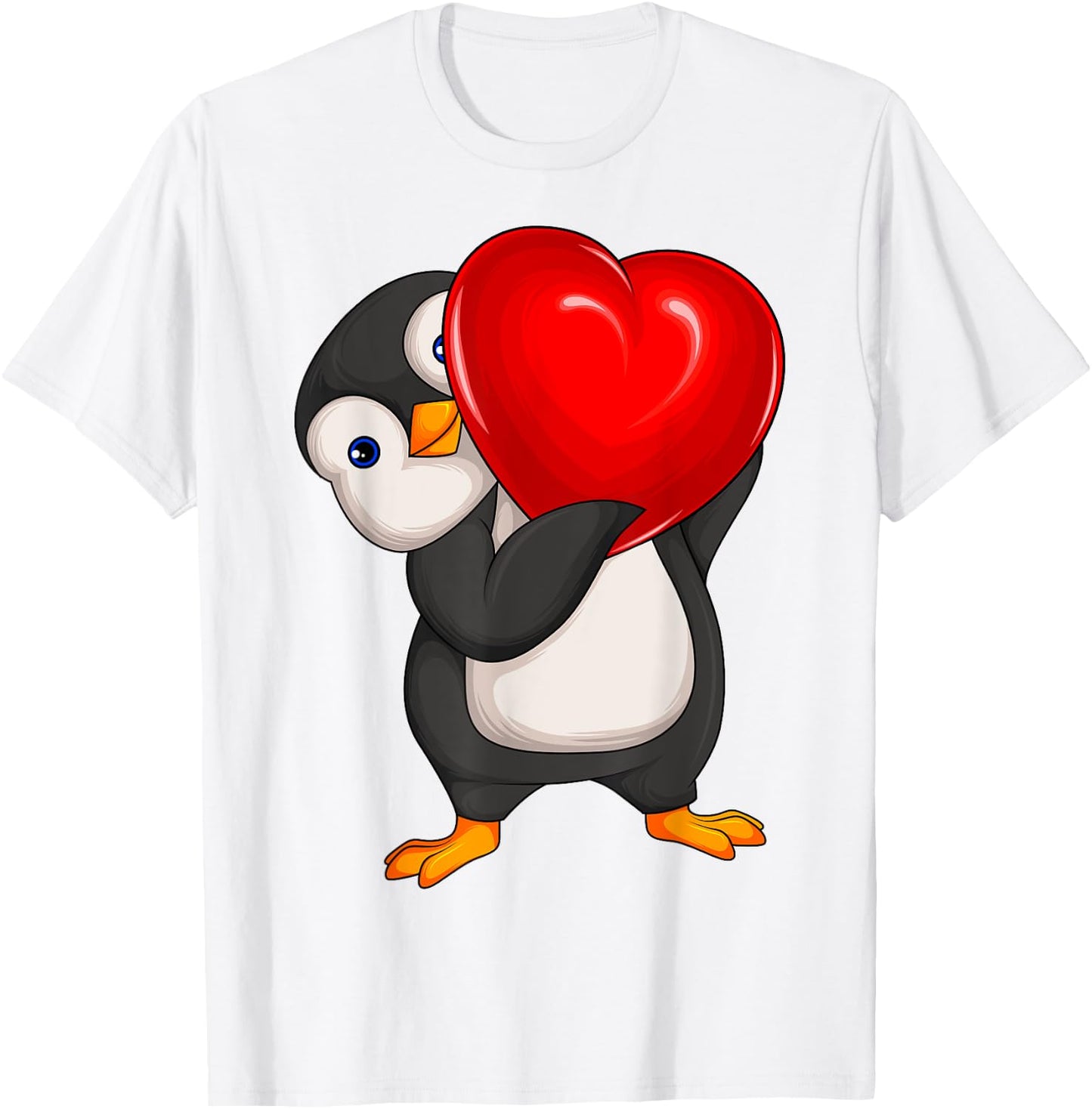 Penguin Women Girl Kids T-Shirt - T-Shirt | White