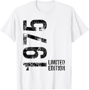 50th Birthday 50 Years Old Man Woman Vintage 1975 T-Shirt - T-Shirt | White