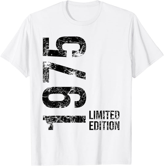 50th Birthday 50 Years Old Man Woman Vintage 1975 T-Shirt - T-Shirt | White