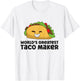 World's Greatest Taco Maker Funny Taco T-Shirt - T-Shirt | White