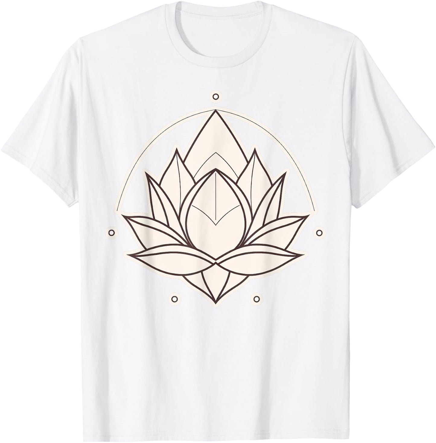 Spiritual Zen Lotus Flowers on simple Lotus Flower T-Shirt - T-Shirt | White