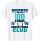 Member Of The 100 Pound Bench Press Club Strength Gym T-Shirt - T-Shirt | White