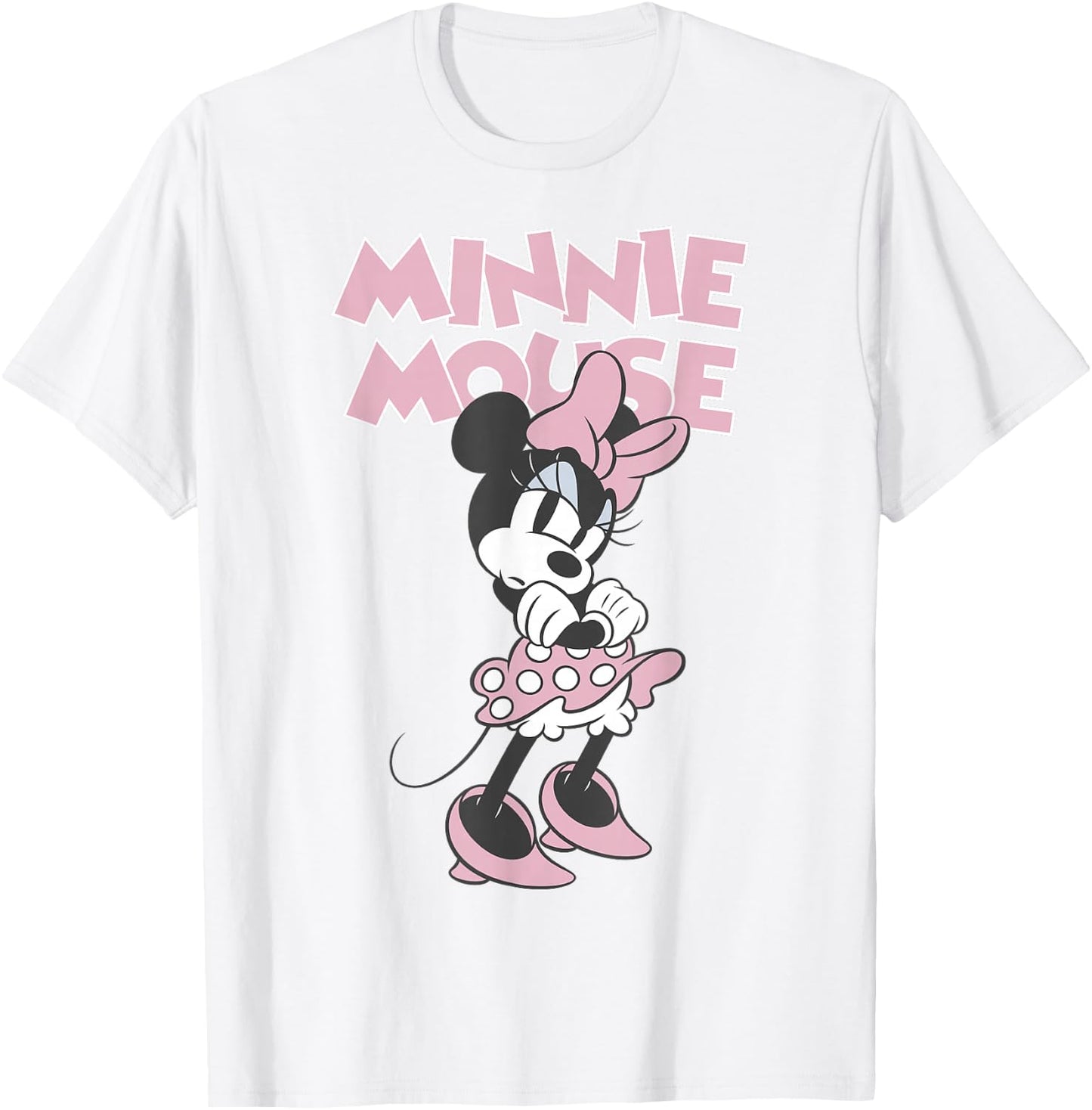 Disney Minnie Mouse Sassy Attitude Classic Vintage Logo T-Shirt - T-Shirt | White