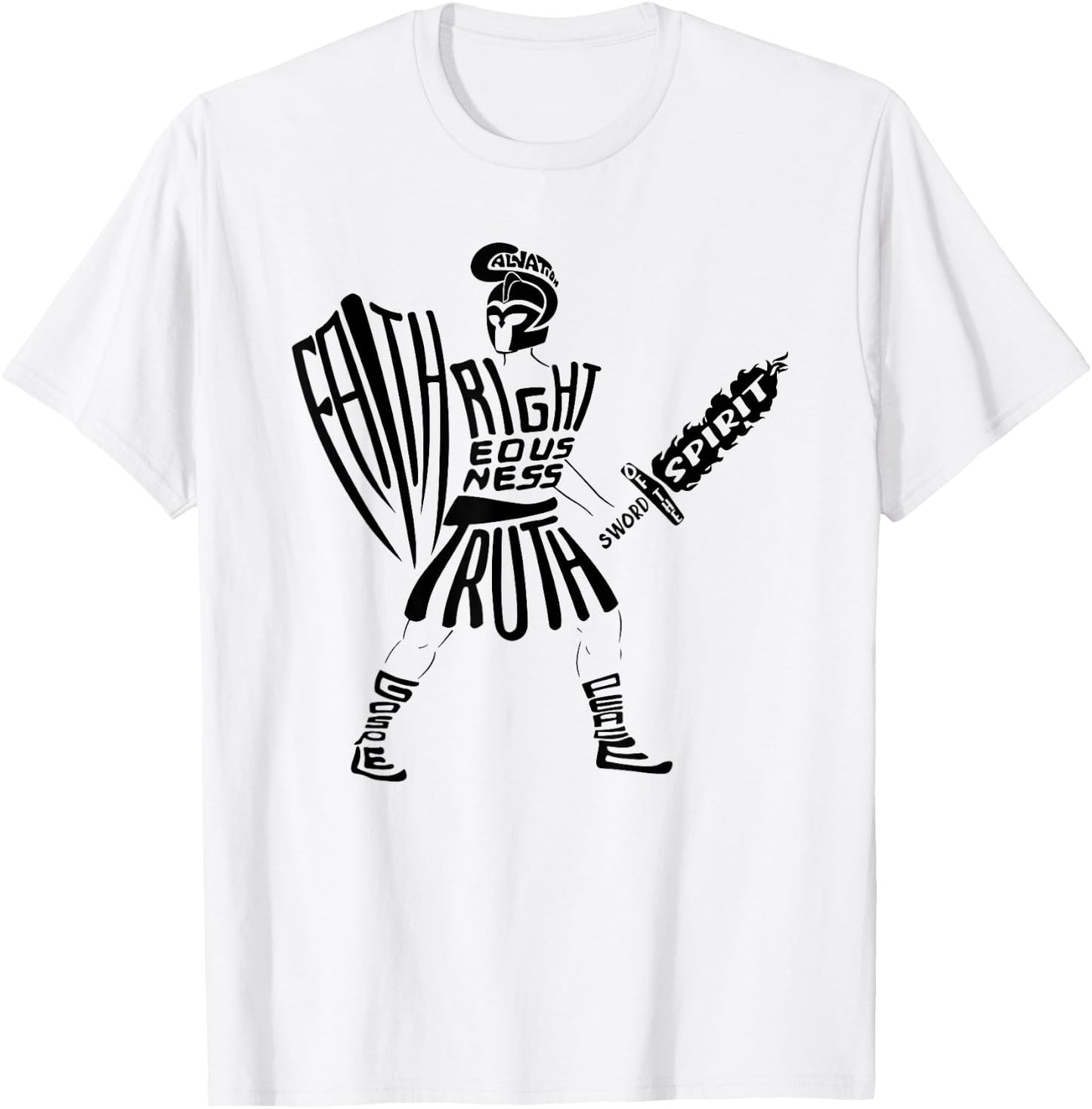 Armor Of God, Belt of Truth, Sword of the Spirit T-Shirt - T-Shirt | White