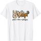 Girls Cute Kawaii Peace Love Platypus Lover T-Shirt - T-Shirt | White