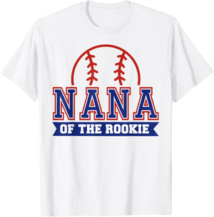 Nana of Rookie 1st Birthday Baseball Theme Matching Party T-Shirt - T-Shirt | White