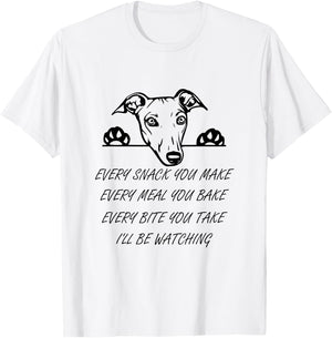 Every Snack You Bake Cute Italian Greyhound Whippet T-Shirt - T-Shirt | White