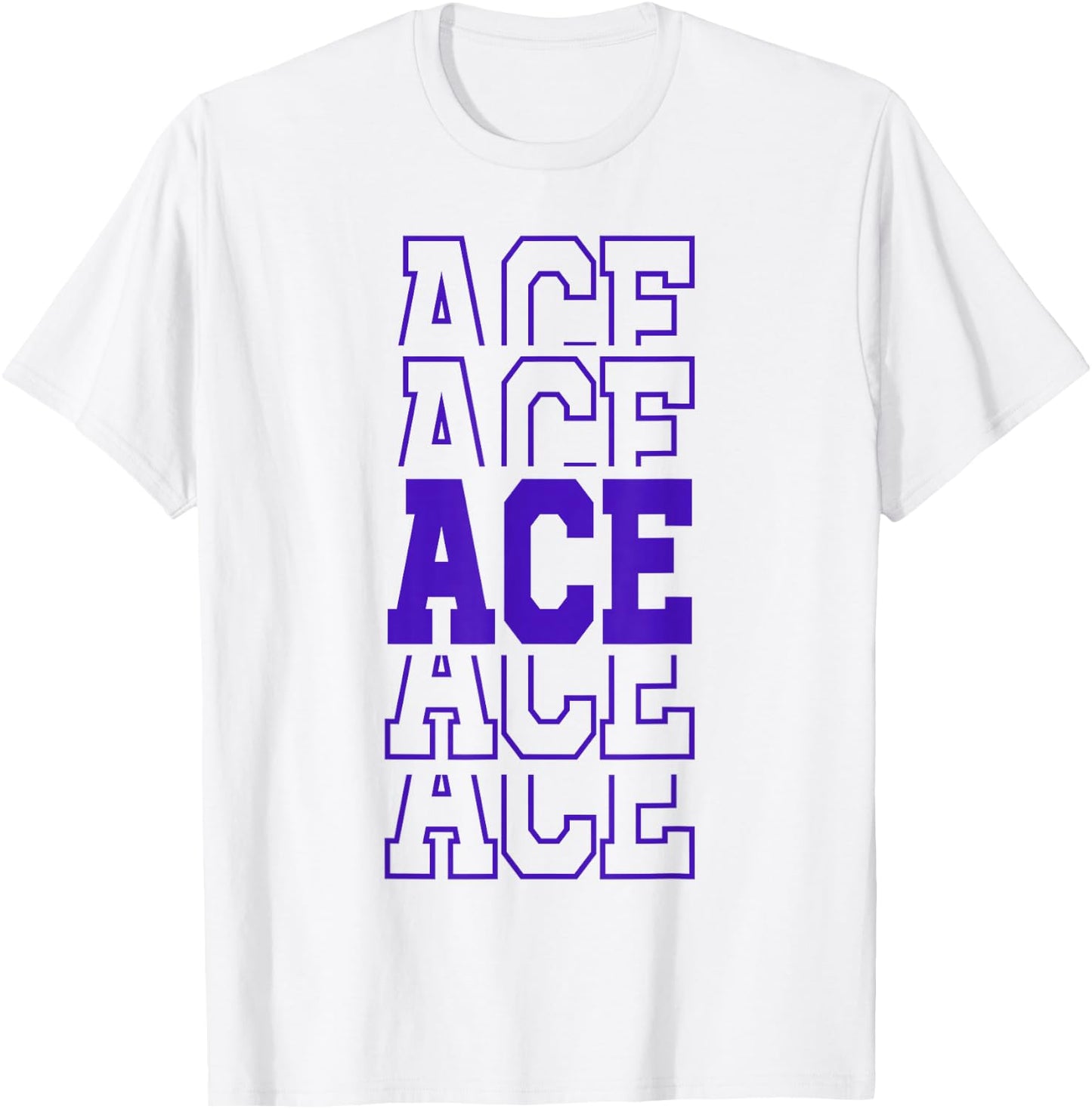 Cute Personalized Ace Birthday Matching Family T-Shirt - T-Shirt | White