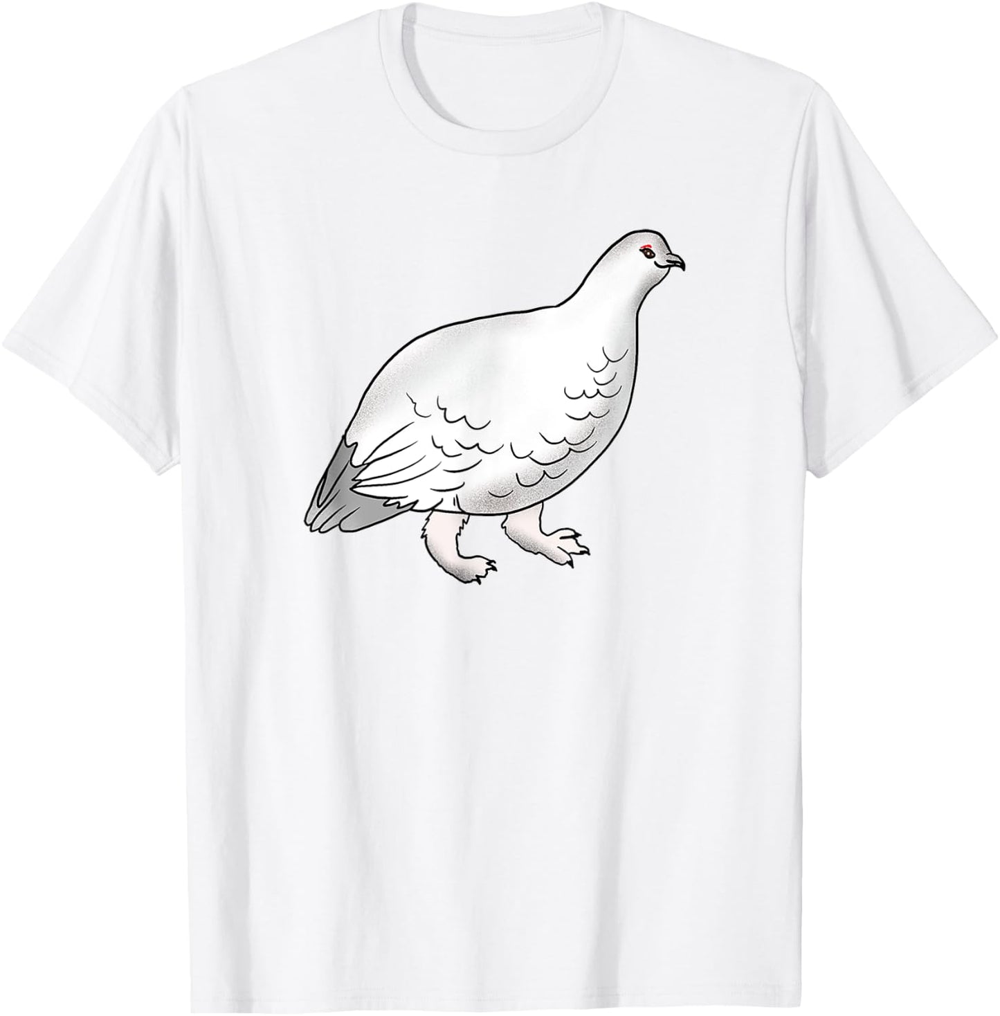 Kids Youth Teens Arctic Bird Rock Ptarmigan for Birds Lover T-Shirt - T-Shirt | White