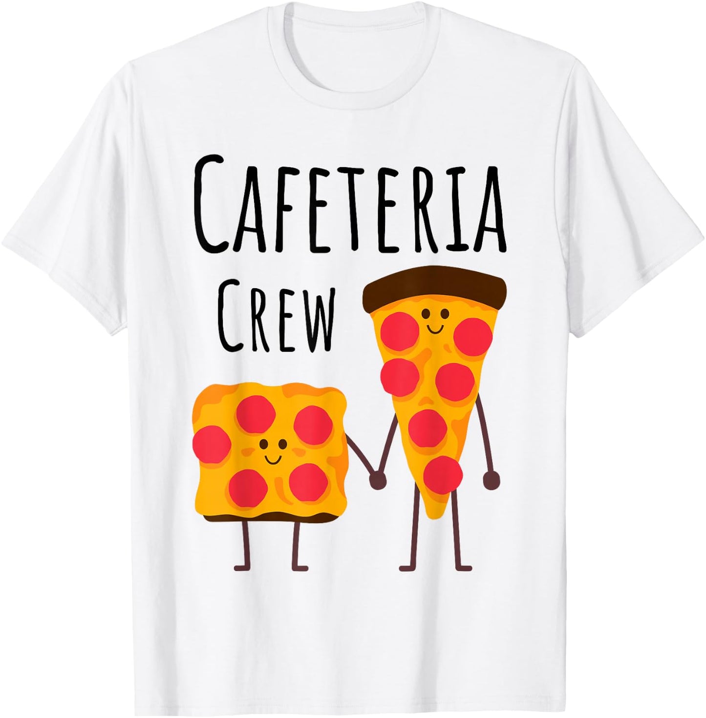 Cafeteria Crew School Lunch Lady Pizza Lover Squad Kids 2026 T-Shirt - T-Shirt | White