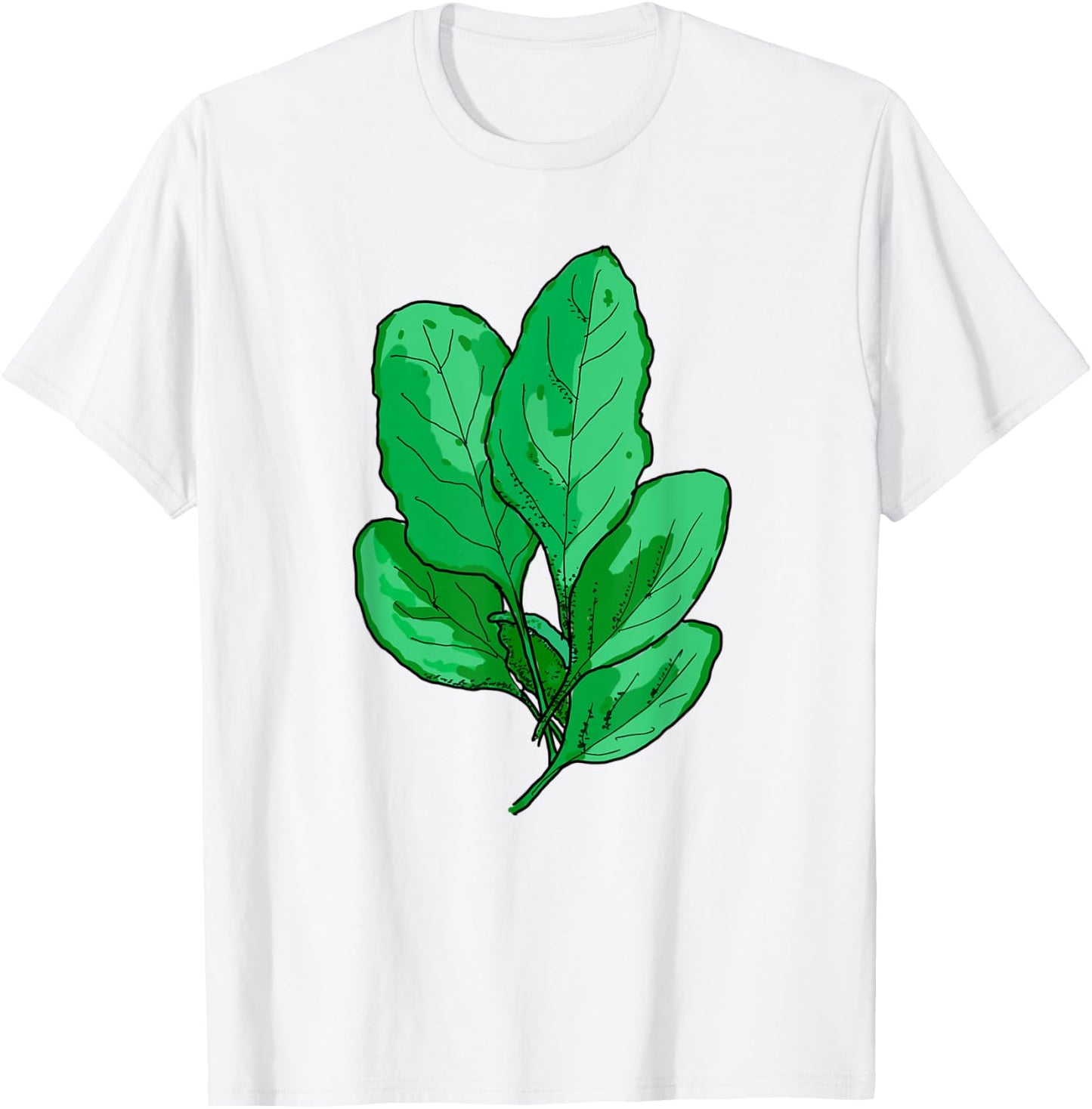 Spinach Halloween Costume Gardening Farming Green Veggie T-Shirt - T-Shirt | White