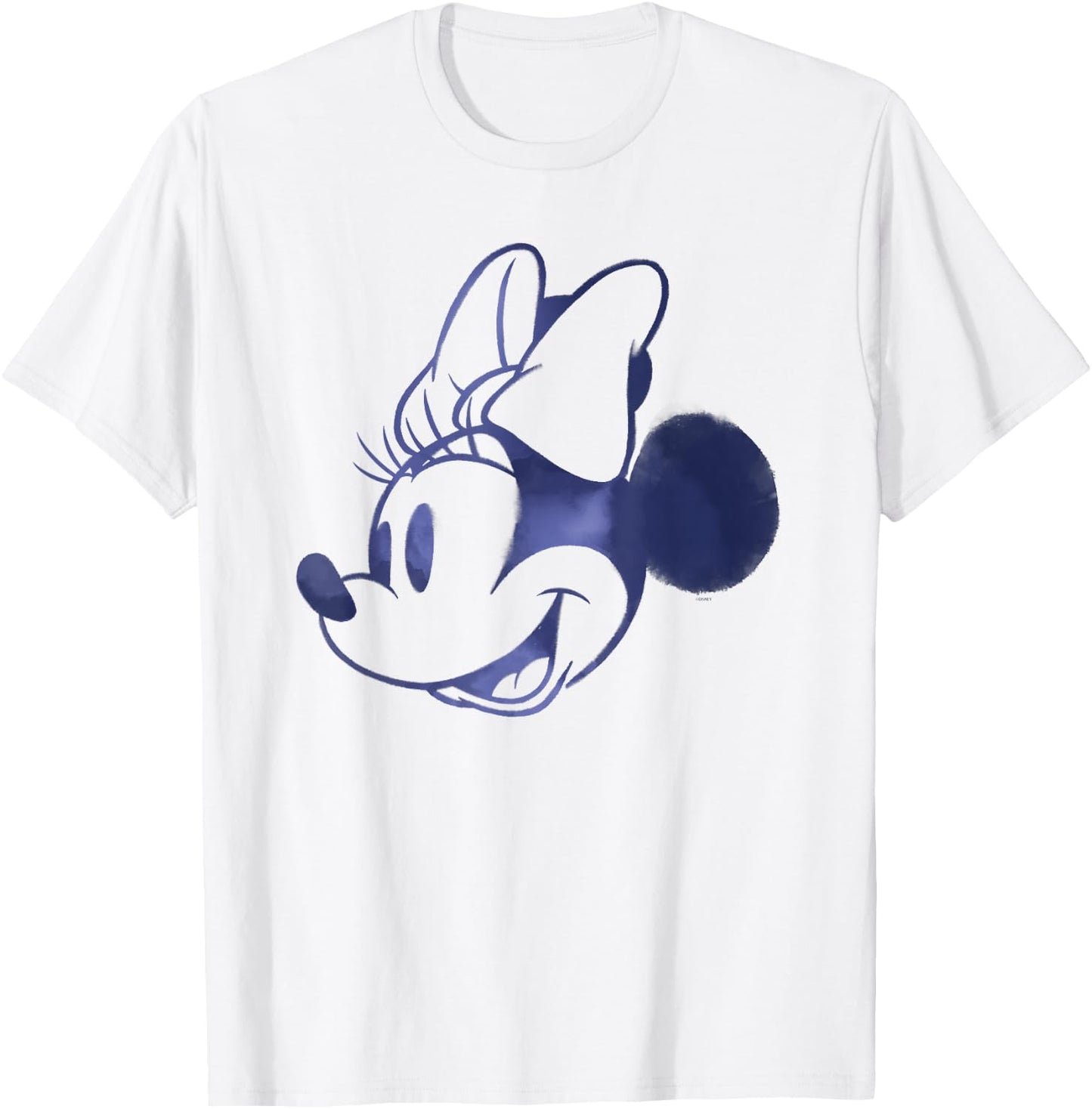 Disney Minnie Mouse Head Retro Vintage Classic Small T-Shirt - T-Shirt | White