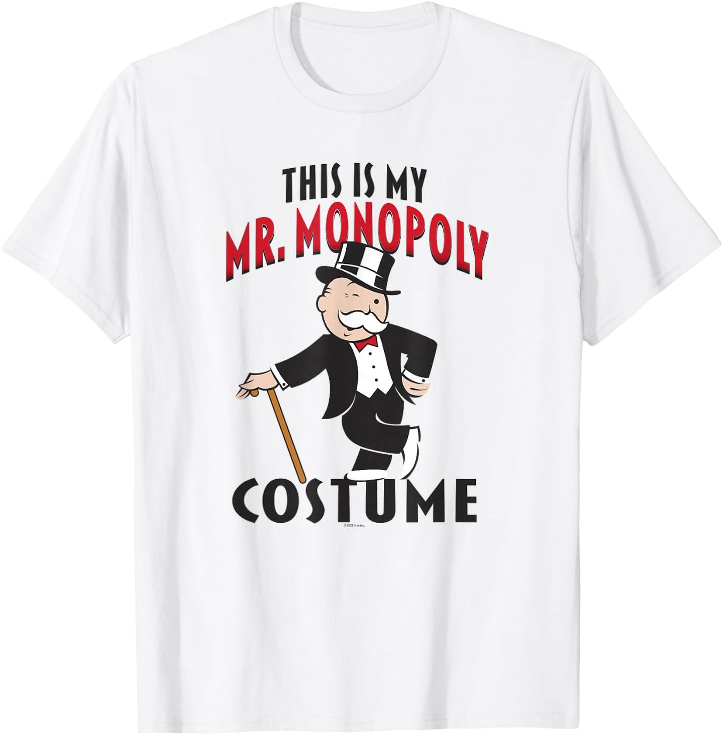 Monopoly Halloween This Is My Mr. Monopoly Costume T-Shirt - T-Shirt | White