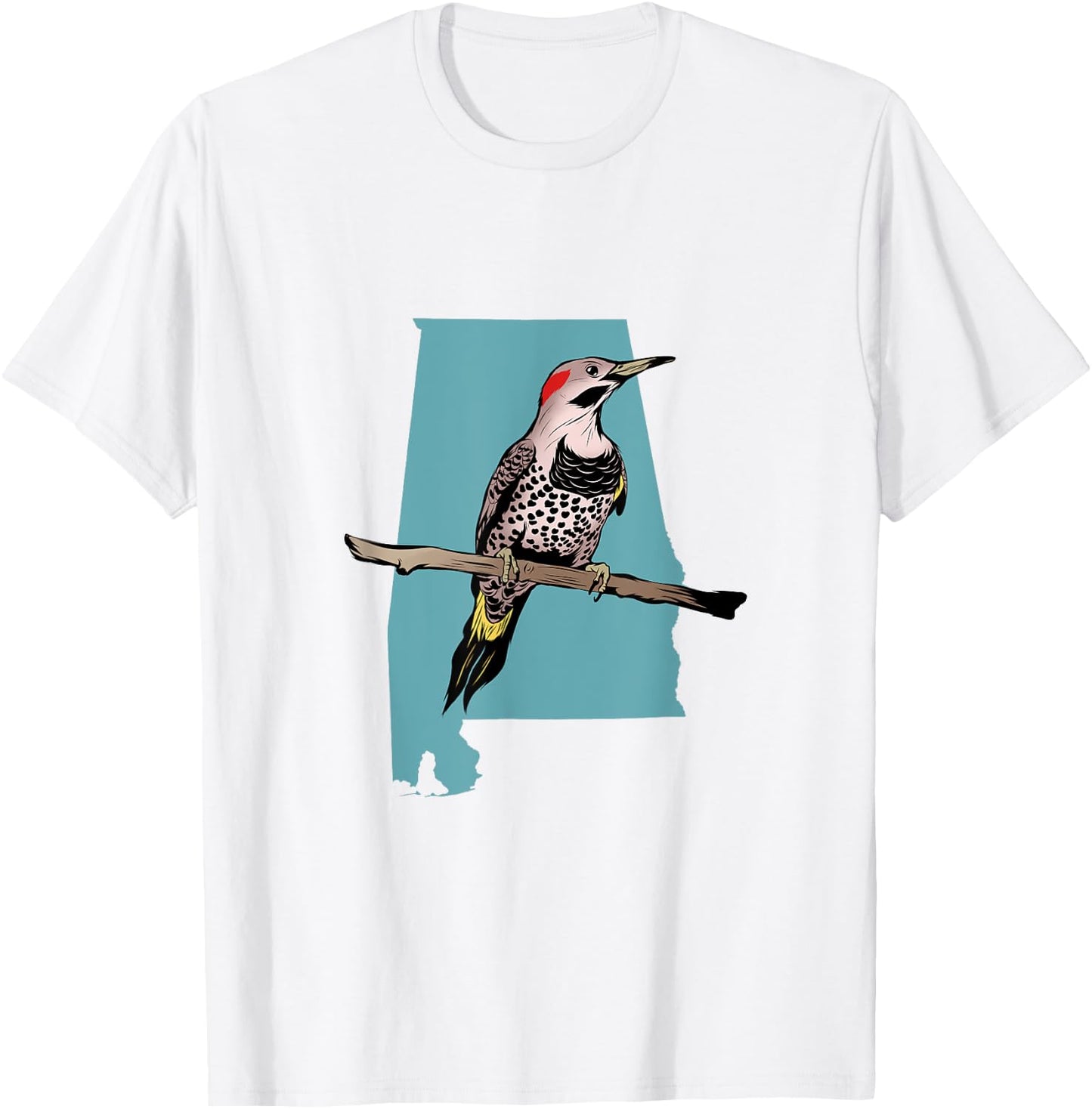 Alabama State Bird Northern Flicker Yellowhammer Outdoors T-Shirt - T-Shirt | White