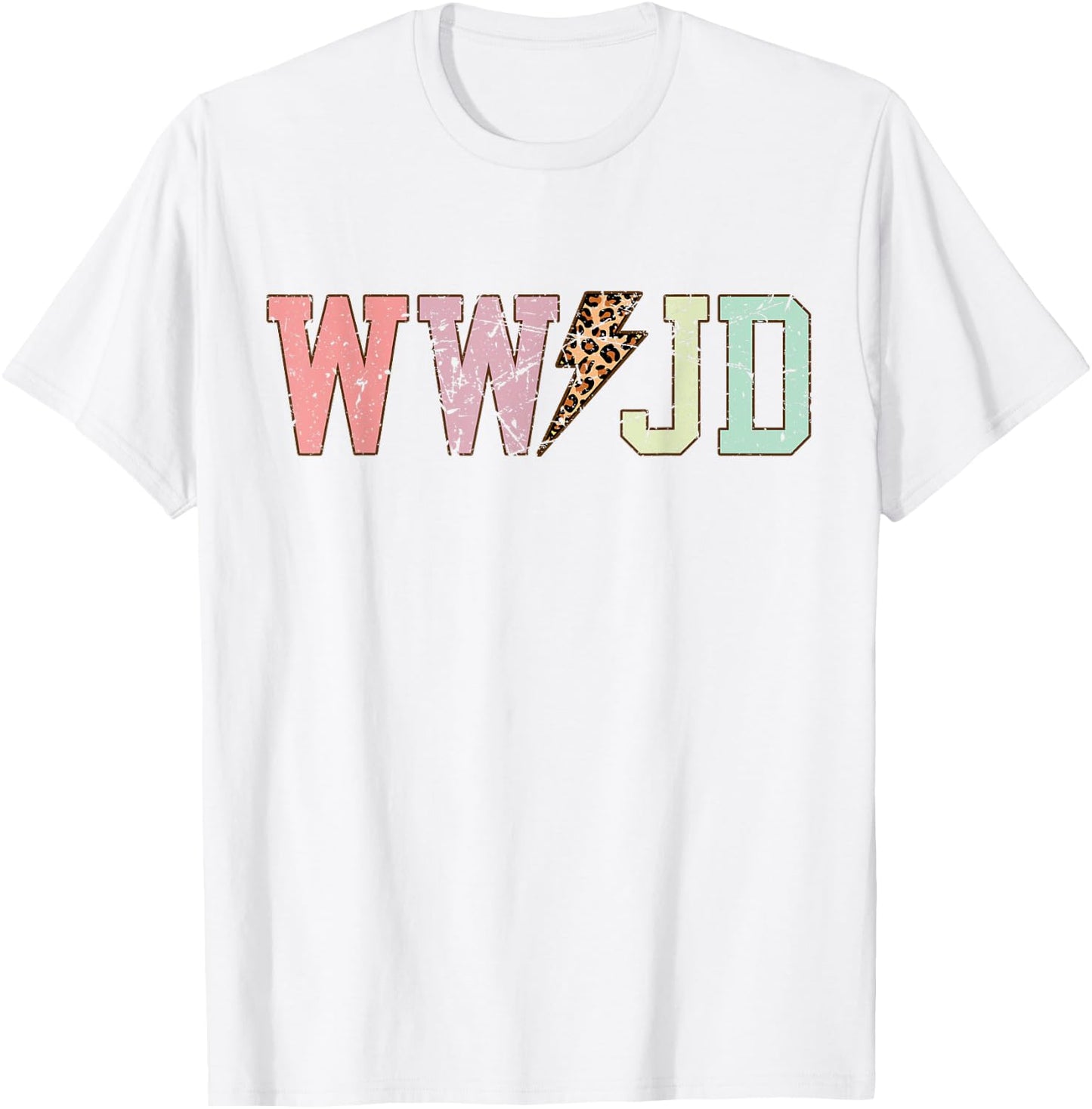 WWJD What Would Jesus Do Christian Bible Faith Vintage Cute T-Shirt - T-Shirt | White