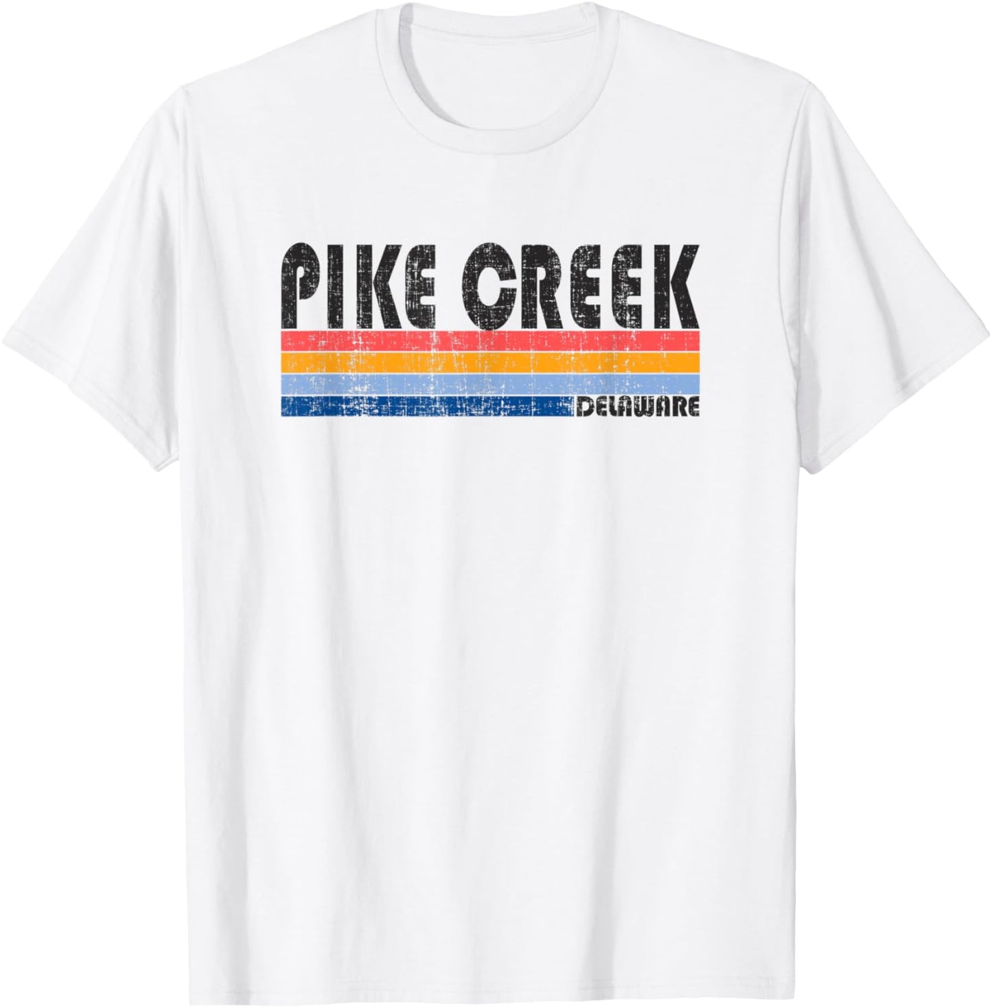 Vintage 70s 80s Style Pike Creek, DE T-Shirt - T-Shirt | White