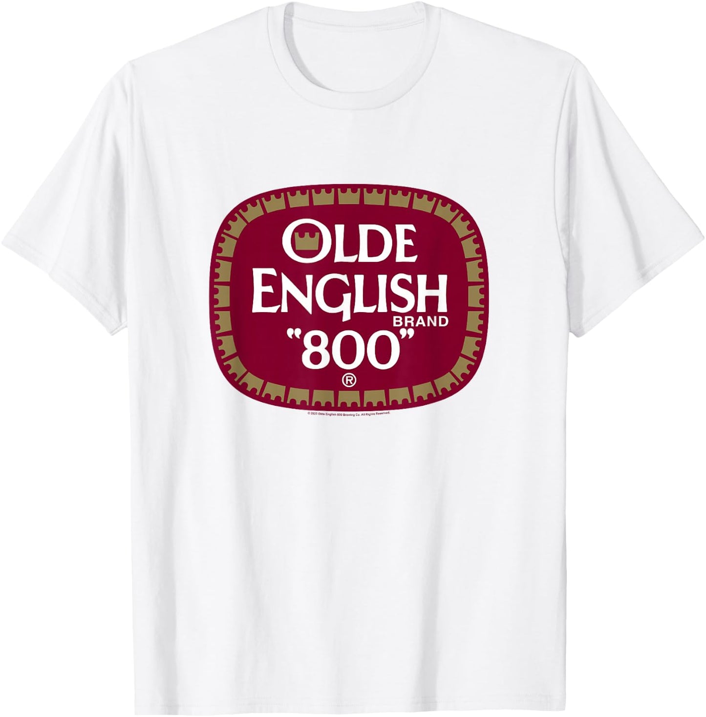 Coors Brewing Company Olde English Brand 800 Chest Logo T-Shirt - T-Shirt | White