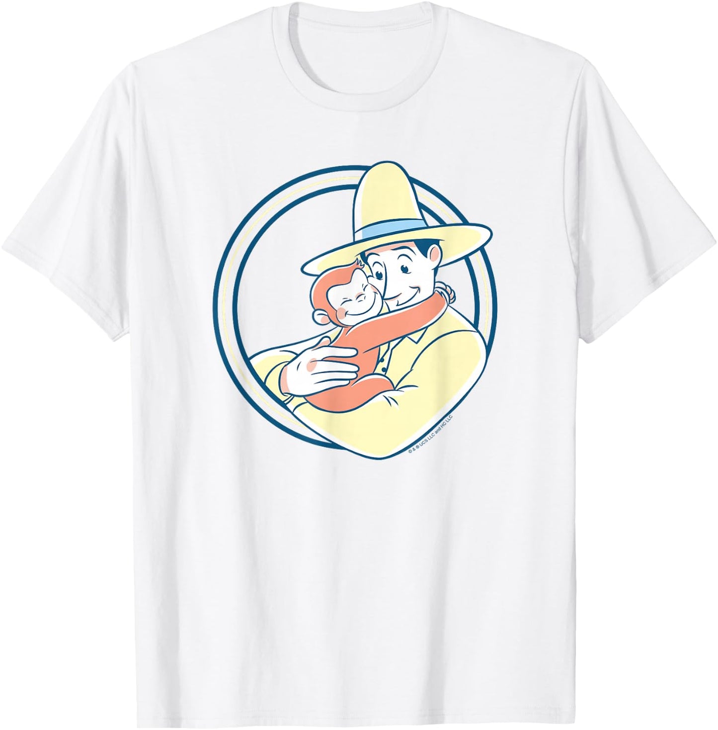 Curious George The Man with the Yellow Hat Hug T-Shirt - T-Shirt | White
