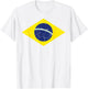 Green Brazil Flag Soccer Fan Men Women Boys Girls Kids T-Shirt - T-Shirt | White
