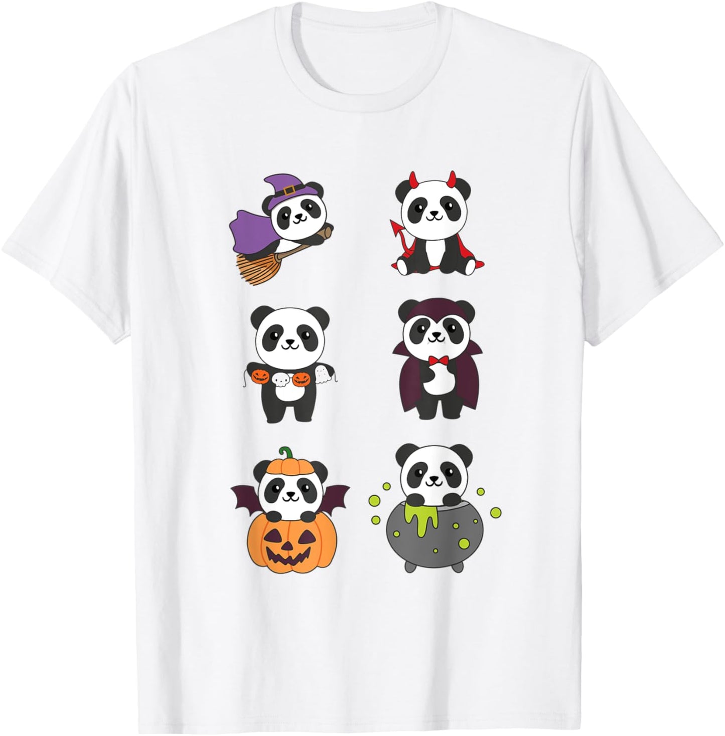 Panda Halloween Costume Pandas Halloween T-Shirt - T-Shirt | White
