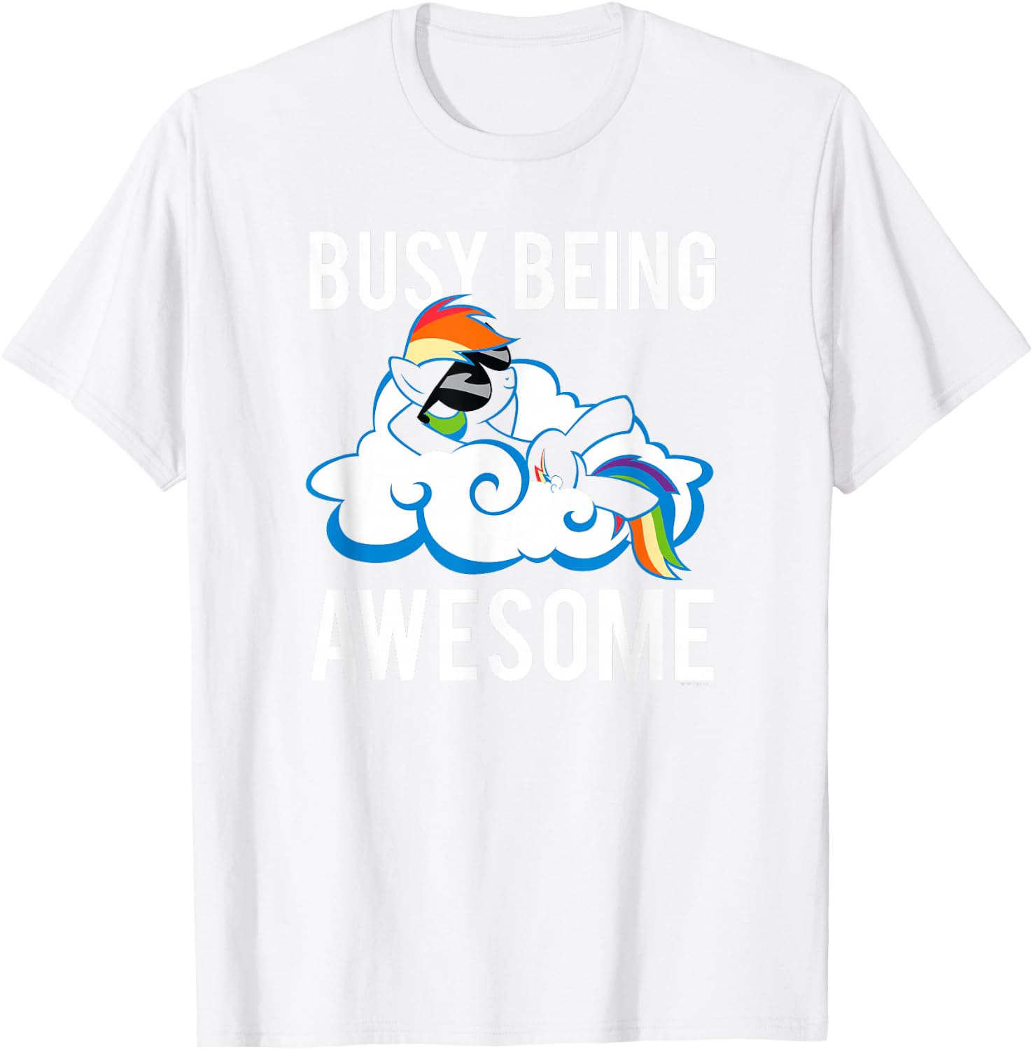 My Little Pony: Friendship is Magic Busy Being Awesome Sassy T-Shirt - T-Shirt | White