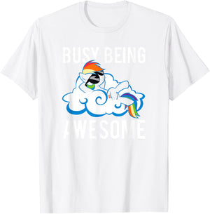 My Little Pony: Friendship is Magic Busy Being Awesome Sassy T-Shirt - T-Shirt | White