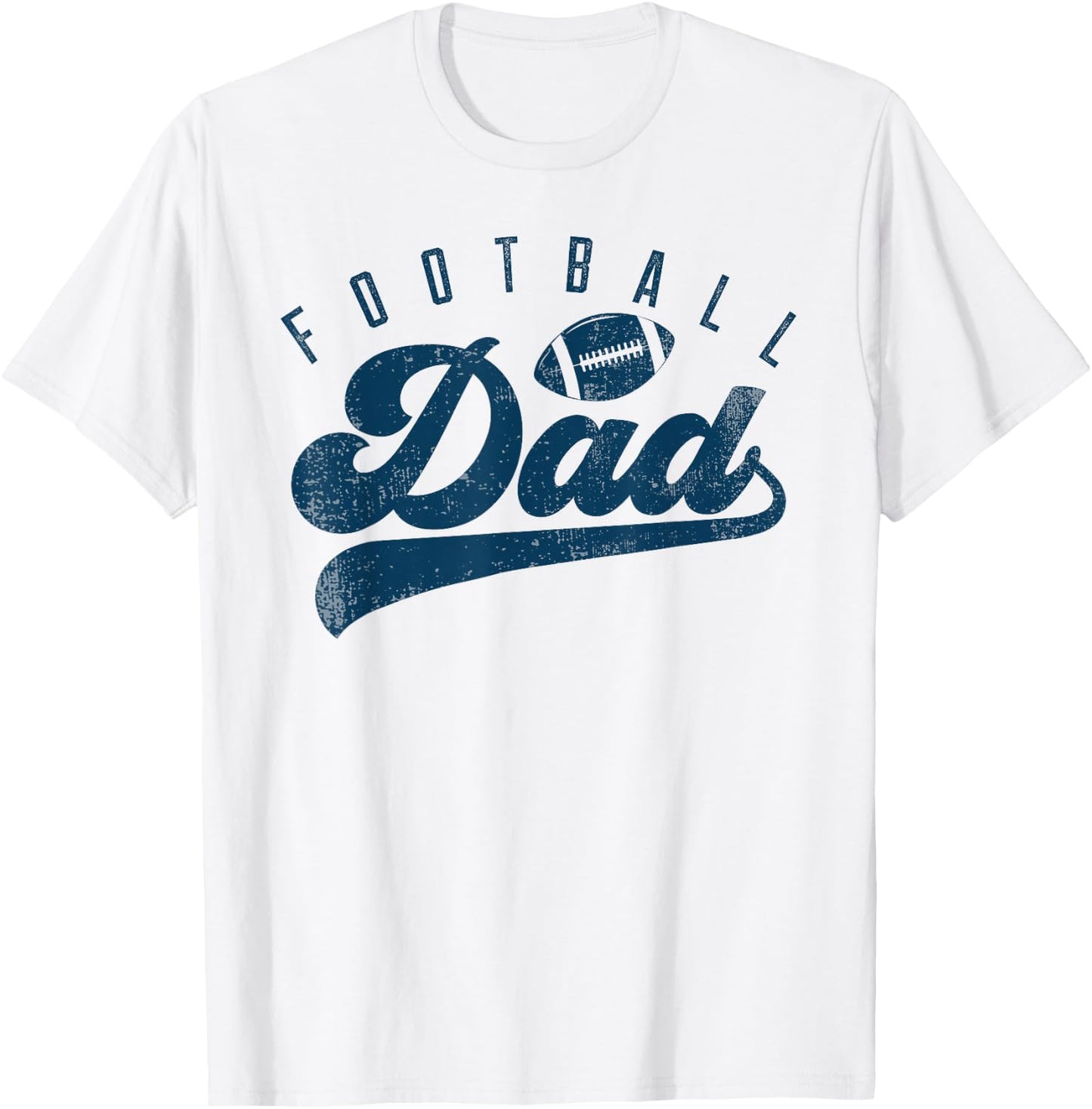 Football Dad Gifts Daddy Father's Day T-Shirt - T-Shirt | White