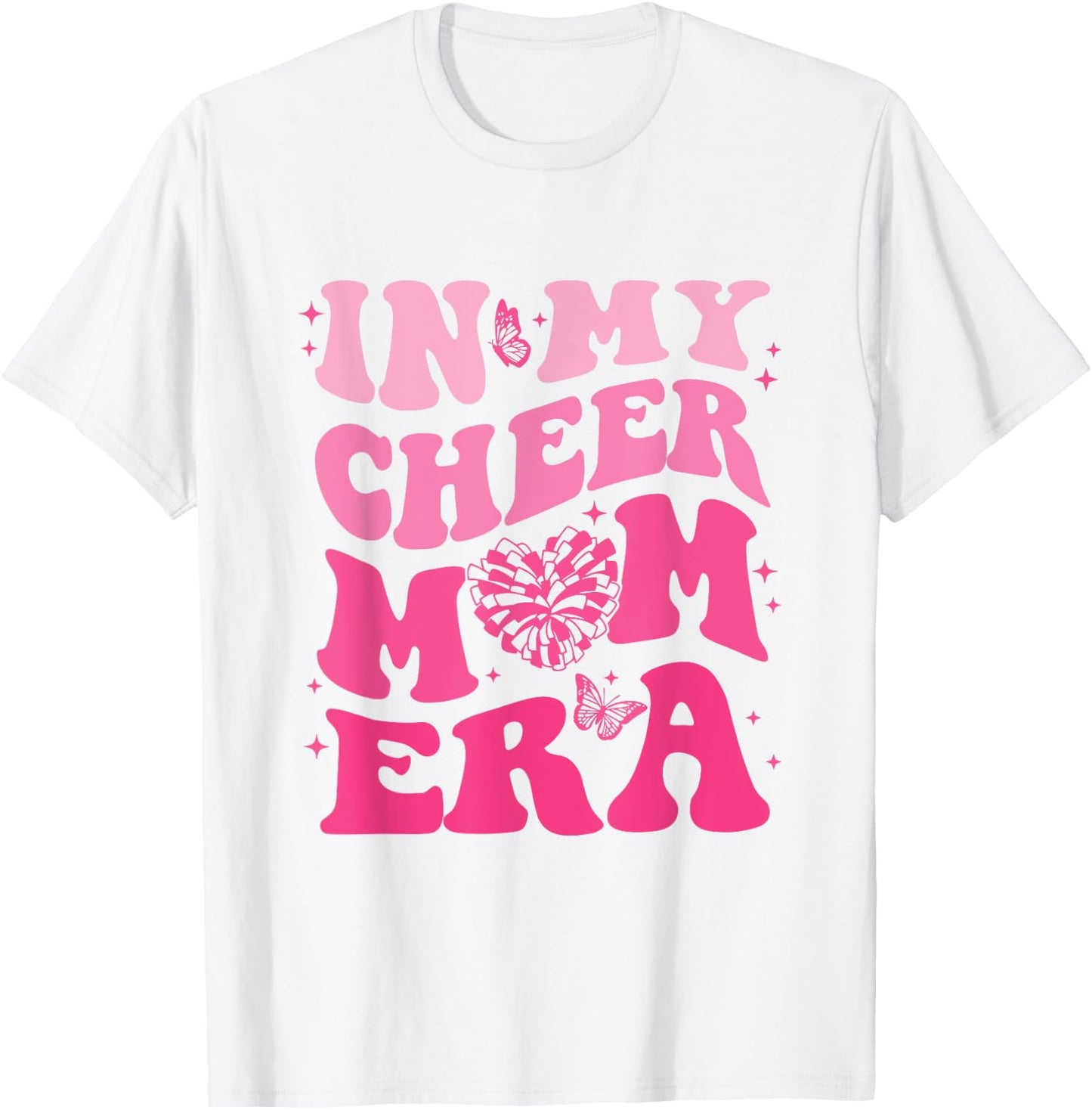 In My Cheer Mom Era T-Shirt - T-Shirt | White