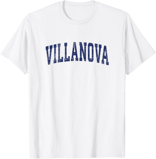 Villanova Pennsylvania PA Vintage Athletic Sports T-Shirt - T-Shirt | White