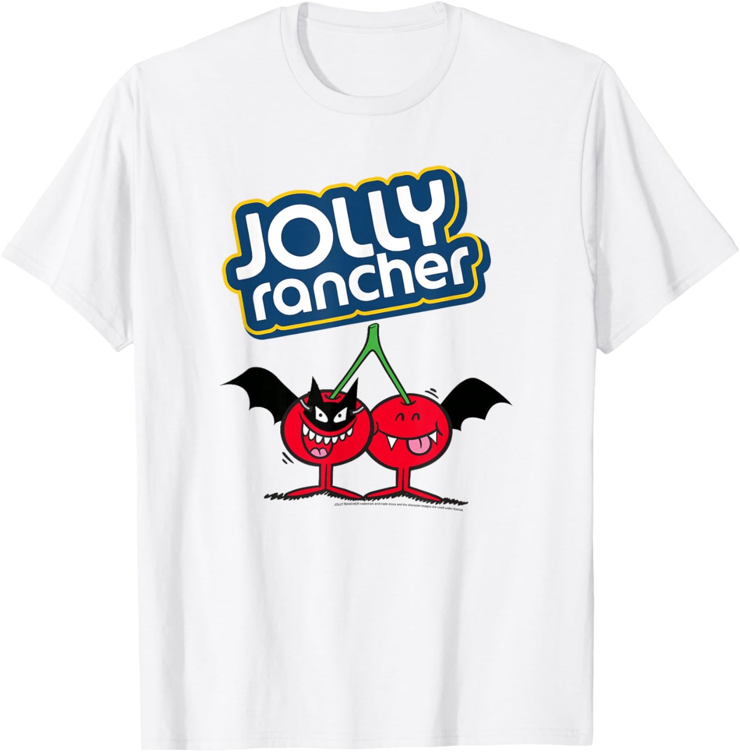 Jolly Rancher Halloween Bat Costume Cherry Logo T-Shirt - T-Shirt | White