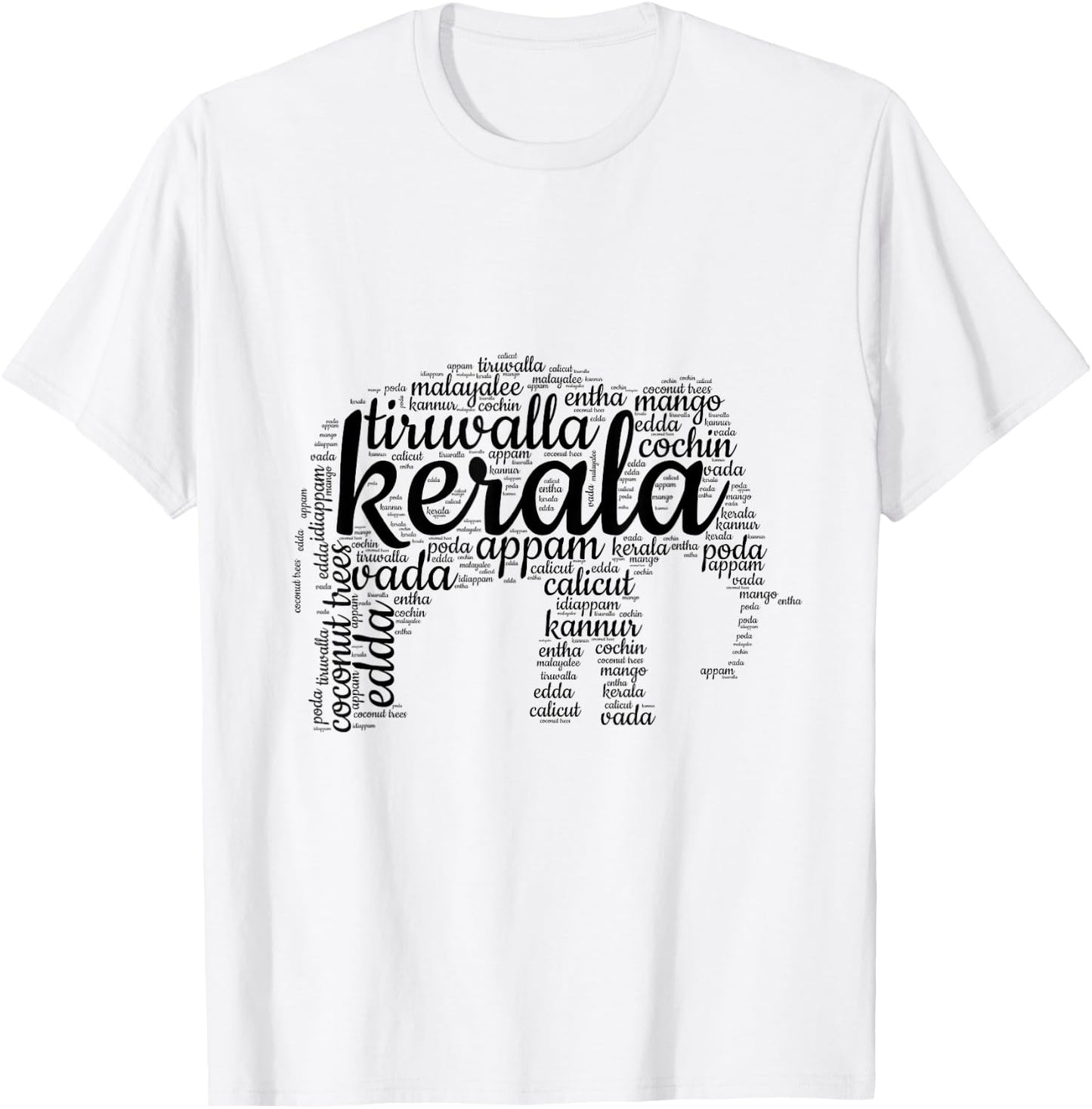 Kerala Elephant T-Shirt - T-Shirt | White