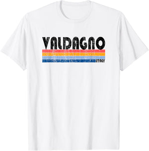 Valdagno, Italy Retro 70s 80s Style T-Shirt - T-Shirt | White