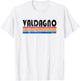 Valdagno, Italy Retro 70s 80s Style T-Shirt - T-Shirt | White