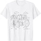 Tractor Creative Design for Colouring and Painting Yourself T-Shirt - T-Shirt | White