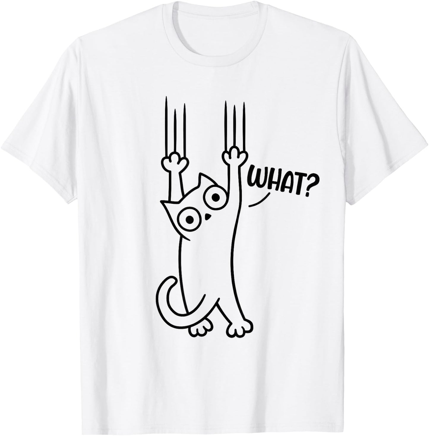 Funny Cat Men T-Shirt - T-Shirt | White