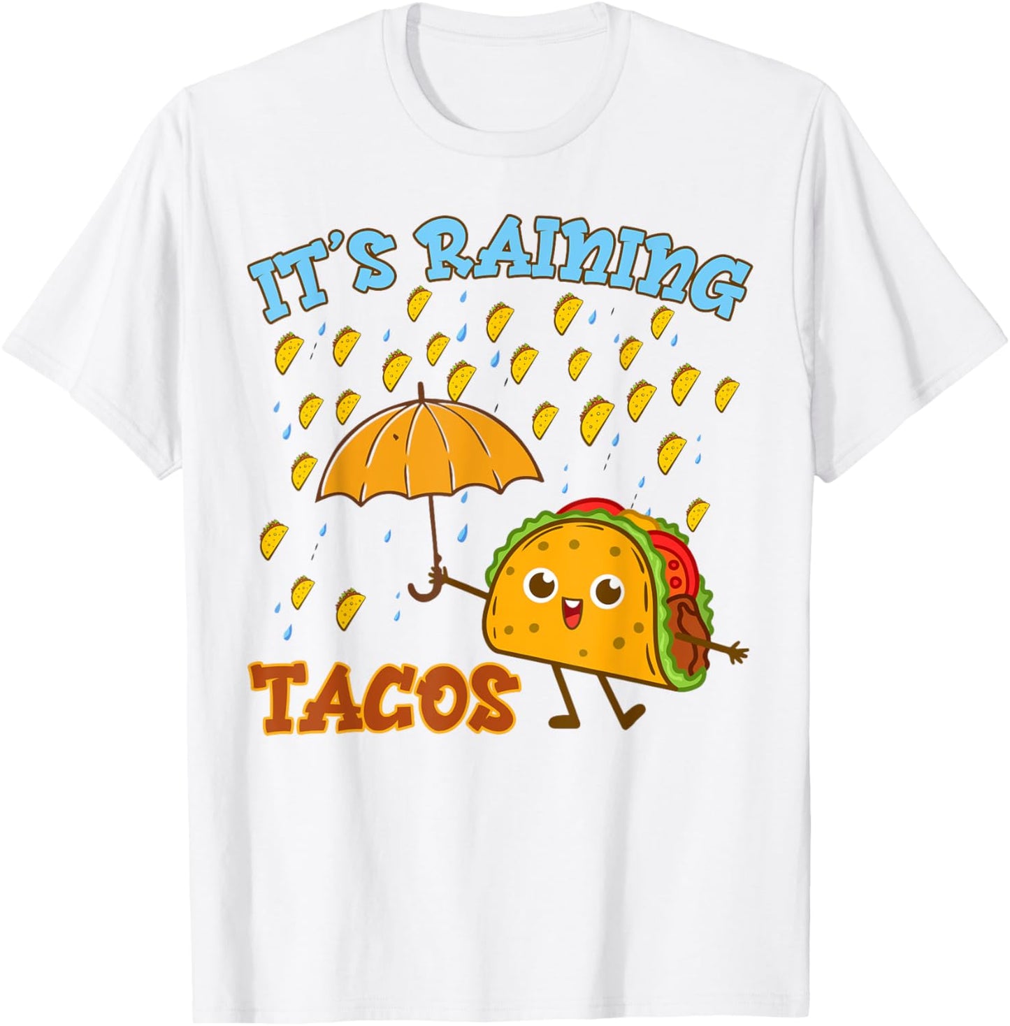 Mexican Its Raining Tacos Shirt Kids Toddler Cinco De Mayo T-Shirt - T-Shirt | White