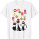Retro Cat Vintage Mid Century Modern Cat Christmas Ornaments T-Shirt - T-Shirt | White