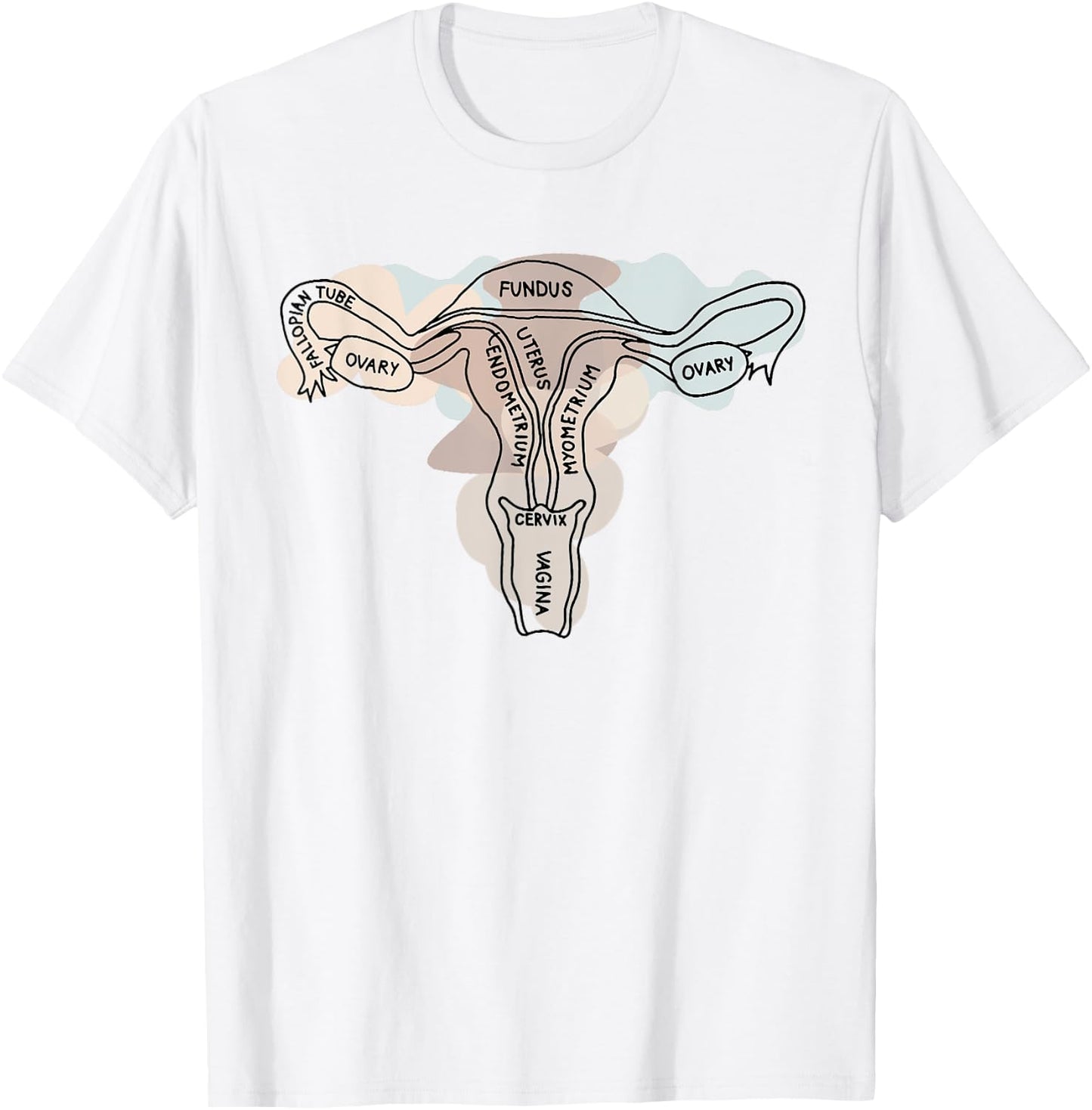 Gynecology Gynecologist Endometriosis OBGYN Uterus Anatomy T-Shirt - T-Shirt | White