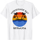 Bermuda Lover's Retro "Horseshoe Bay, Bermuda" Apparel T-Shirt - T-Shirt | White