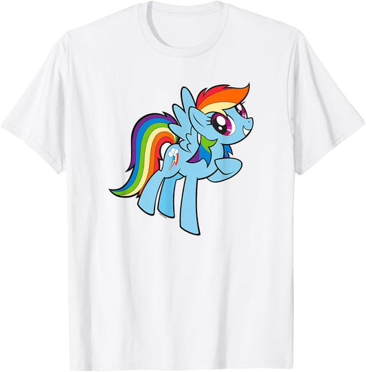 My Little Pony: Friendship is Magic Adorable Rainbow Dash T-Shirt - T-Shirt | White