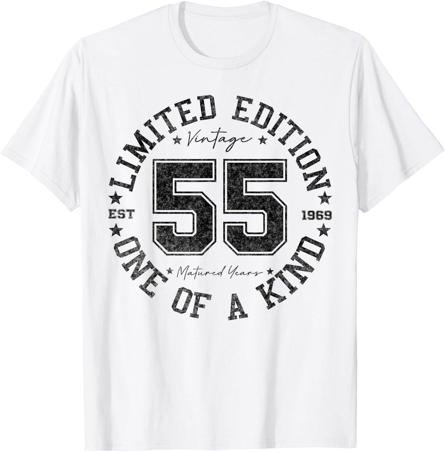 Vintage 1969 One of a Kind 55th Birthday 55 Year Old Gifts T-Shirt - T-Shirt | White