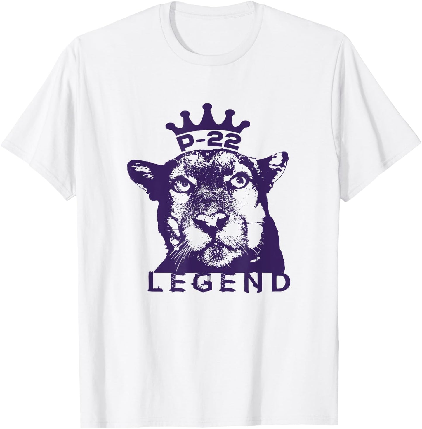 P-22 Legend Mountain Lion T-Shirt - T-Shirt | White