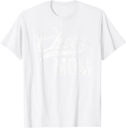 Cheer Mom Green Cheerleading Matching Parents T-Shirt - T-Shirt | White