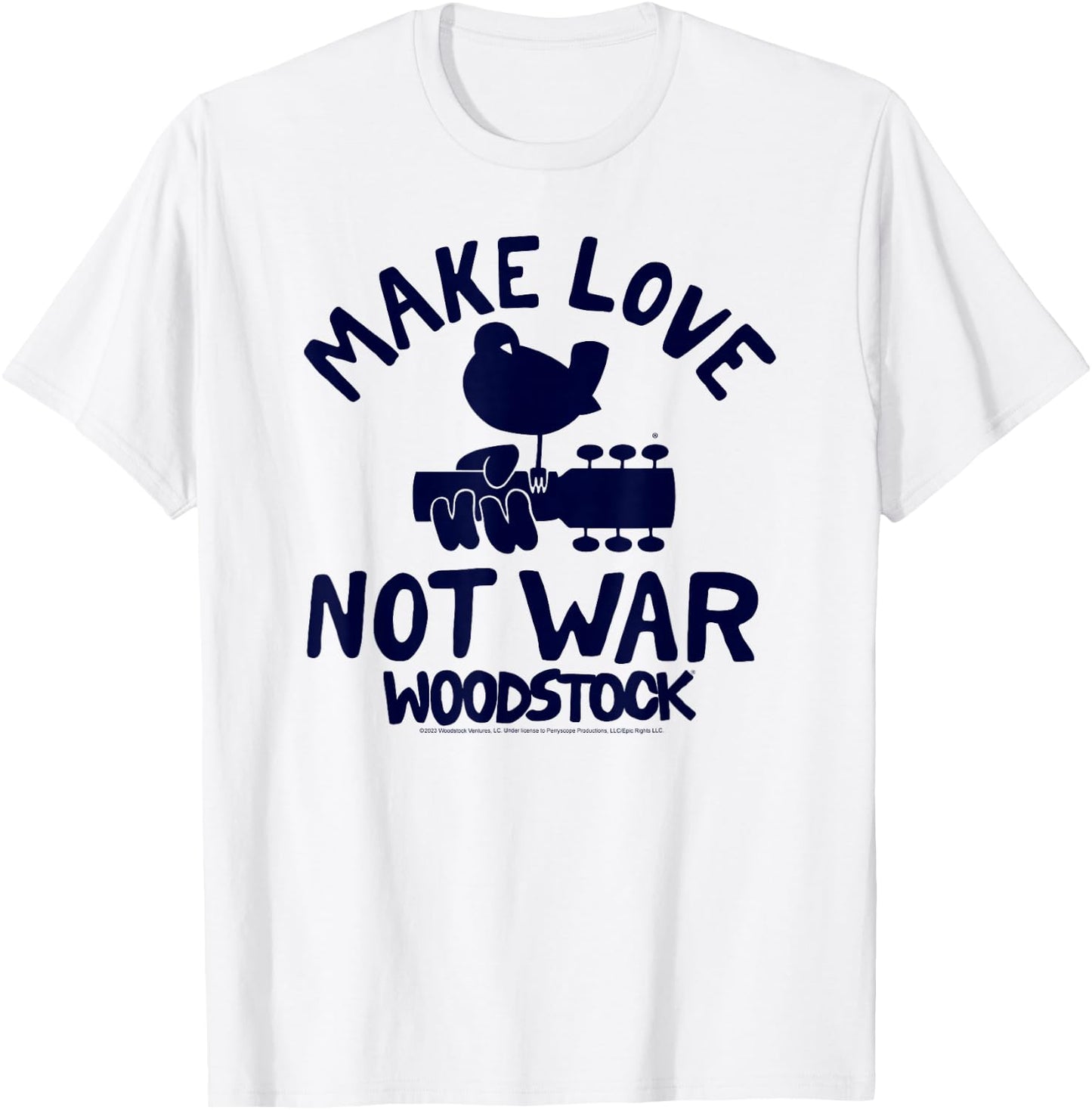 Woodstock - Make Love Not War T-Shirt - T-Shirt | White