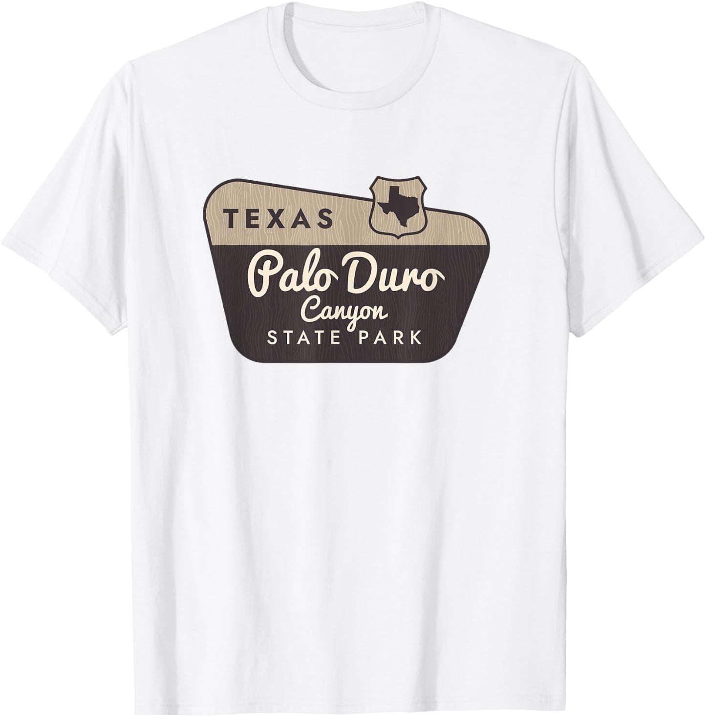 Palo Duro Canyon State Park Texas TX Welcome Sign Vacation T-Shirt - T-Shirt | White