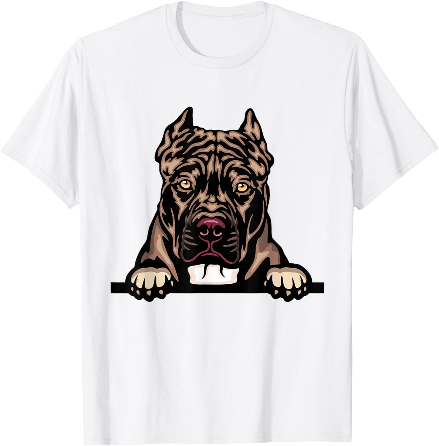 Pit Bull Dog Breed Popping Up Fun Pit Bull Owner T-Shirt - T-Shirt | White