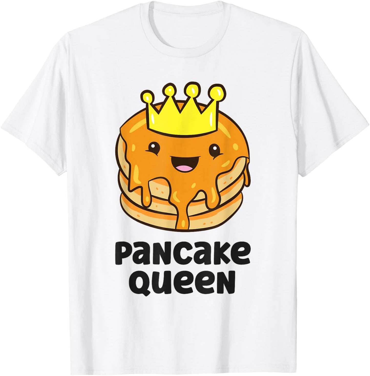 Pancake King Pancake Maker Funny Pancake T-Shirt - T-Shirt | White