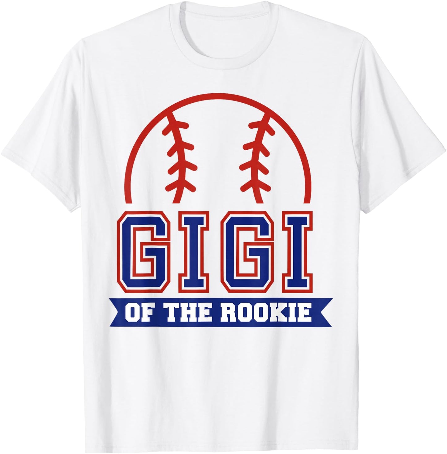 Gigi of Rookie 1st Birthday Baseball Theme Matching Party T-Shirt - T-Shirt | White
